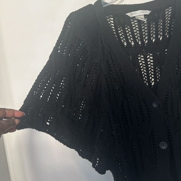 Jillian Nicole Black Knit Cardigan Sweater M - Picture 2 of 6